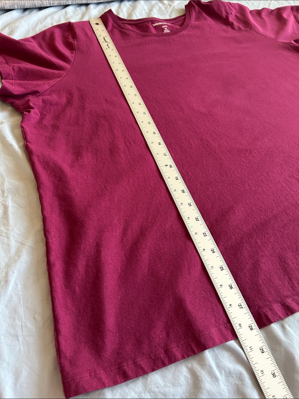 NWOT Woman Within Short Sleeve Crewneck Tee Raspberry 3X - Picture 7 of 9